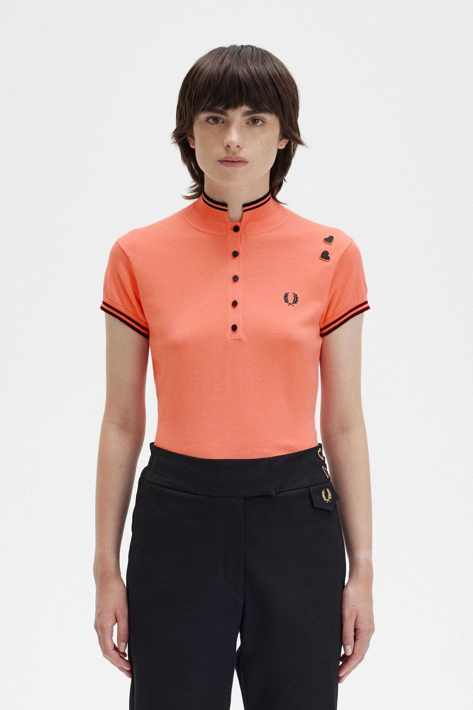 Amy Winehouse Knitted Shirt(10 Q23：CORAL HEAT): | FRED PERRY 
