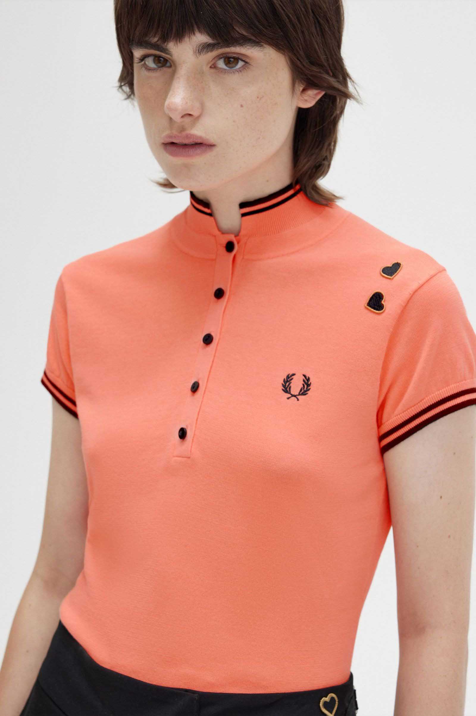 Amy Winehouse Knitted Shirt(10 Q23：CORAL HEAT): | FRED PERRY 