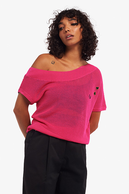 Amy Winehous-One Shoulder Knitted Top
