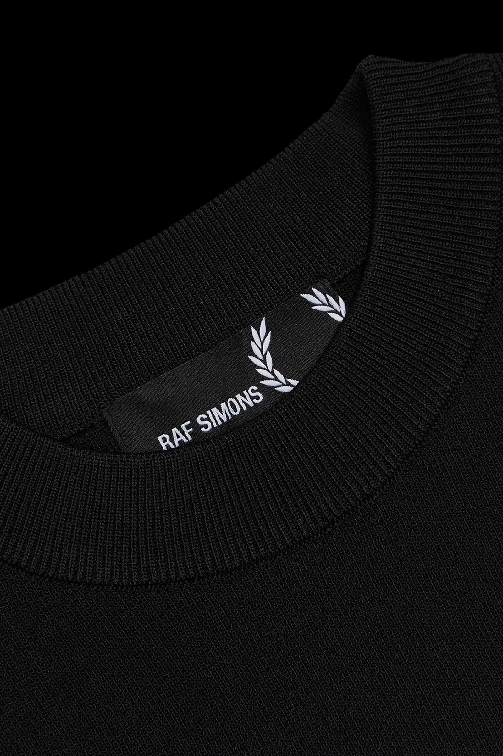 Raf Simons Short Sleeve Jacquard Knit Top(S 102：BLACK): | FRED 