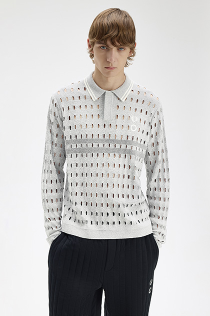 Craig Green Long Sleeve Open Knit Shirt