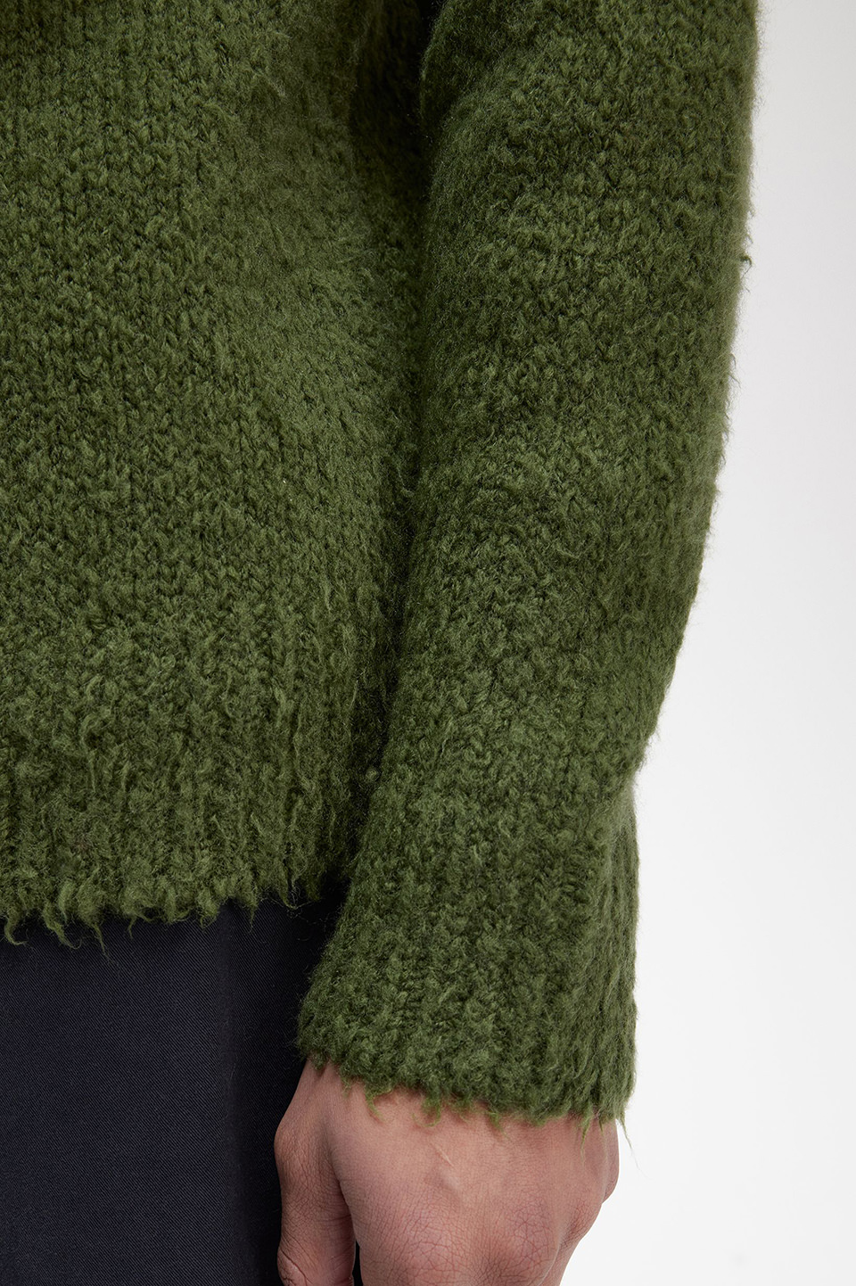 Raf Simons Fluffy Knit Jumper(M M26：CHIVE): | FRED PERRY JAPAN 
