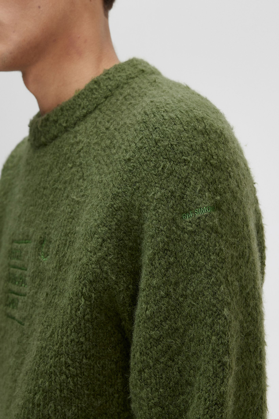 Raf Simons Fluffy Knit Jumper(M M26：CHIVE): | FRED PERRY JAPAN 