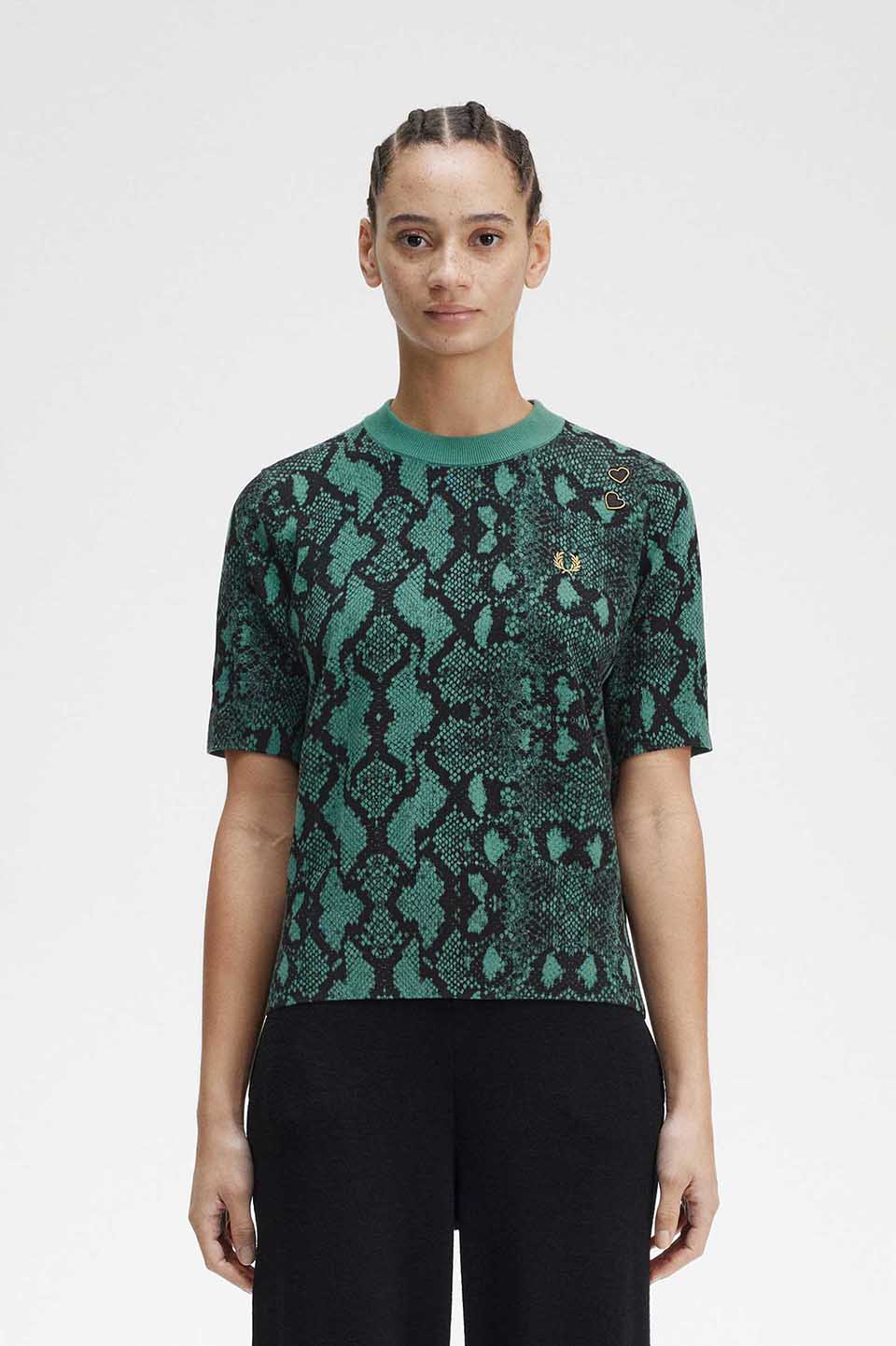 Amy Winehouse Snake Print Jumper