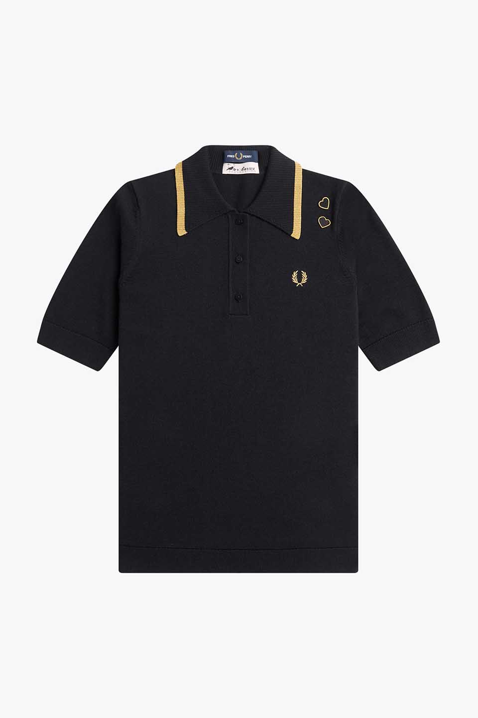 Amy Winehouse Knitted Shirt(10 102：BLACK): | FRED PERRY JAPAN 