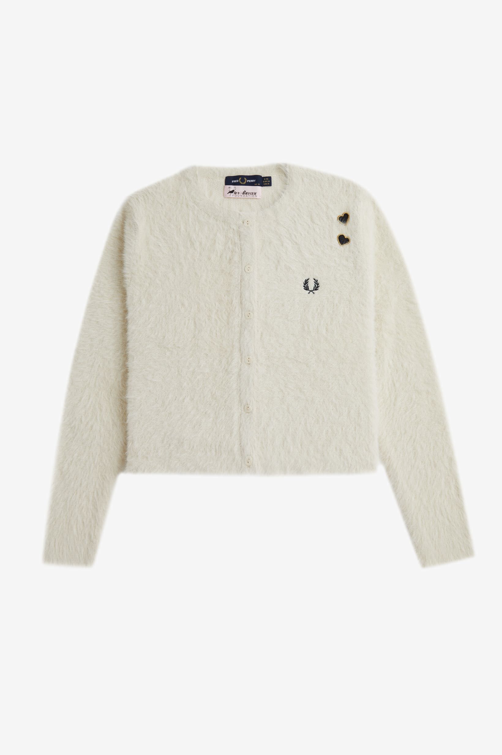 Amy Winehouse Textured Button-Through Cardigan(10 560：ECRU  