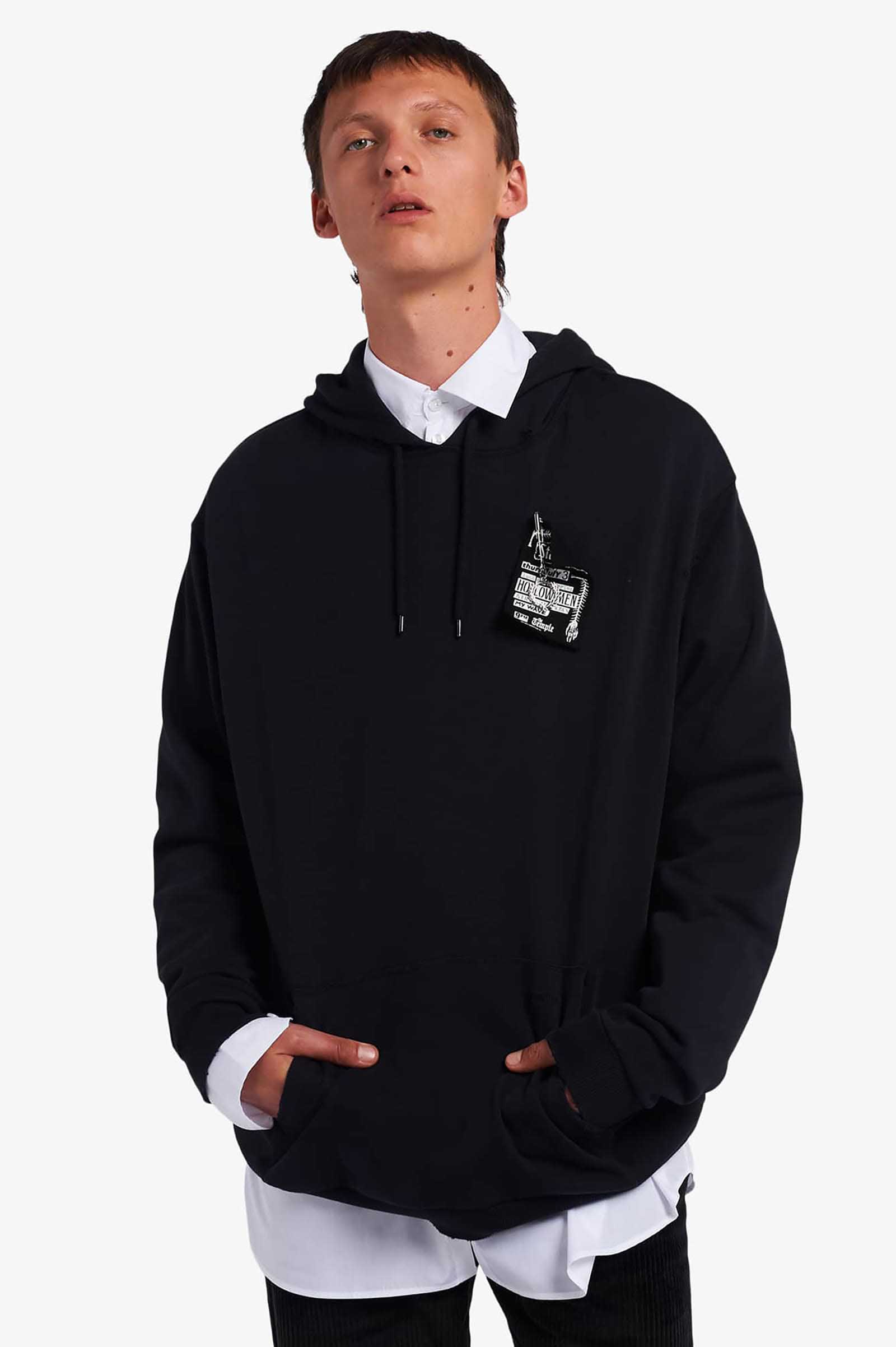 Raf Simons Destroyed Hooded Sweatshirt