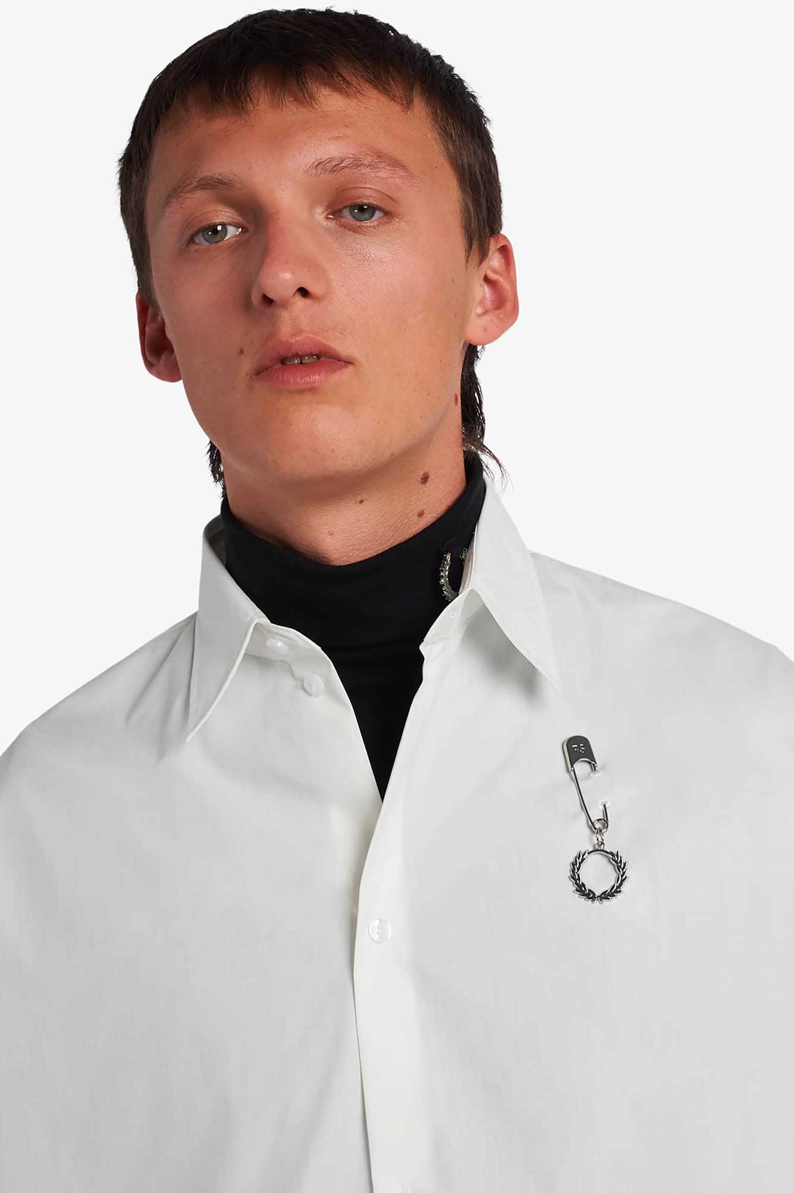 Raf Simons Short Sleeve Oversized Shirt(L 100：WHITE): | FRED 