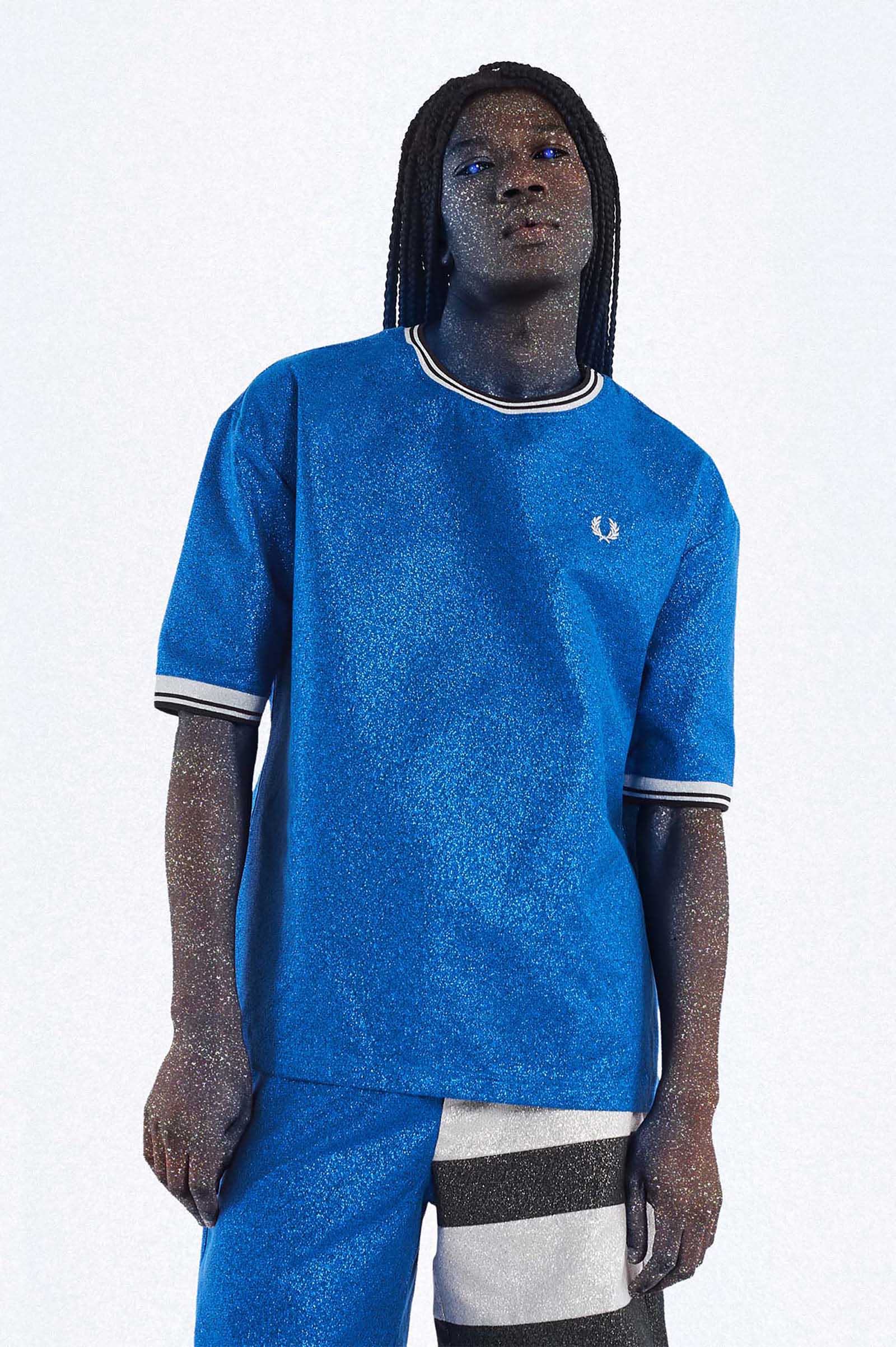 Charles Jeffrey Loverboy Glitter T-Shirt(S L31：CLASSIC BLUE 