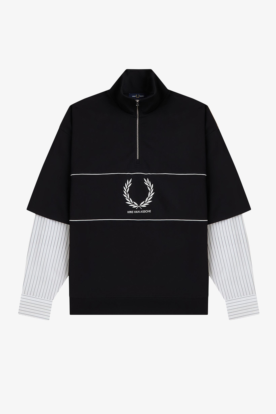 Kris Van Assche Half Zip Sweatshirt 102:BLACK M