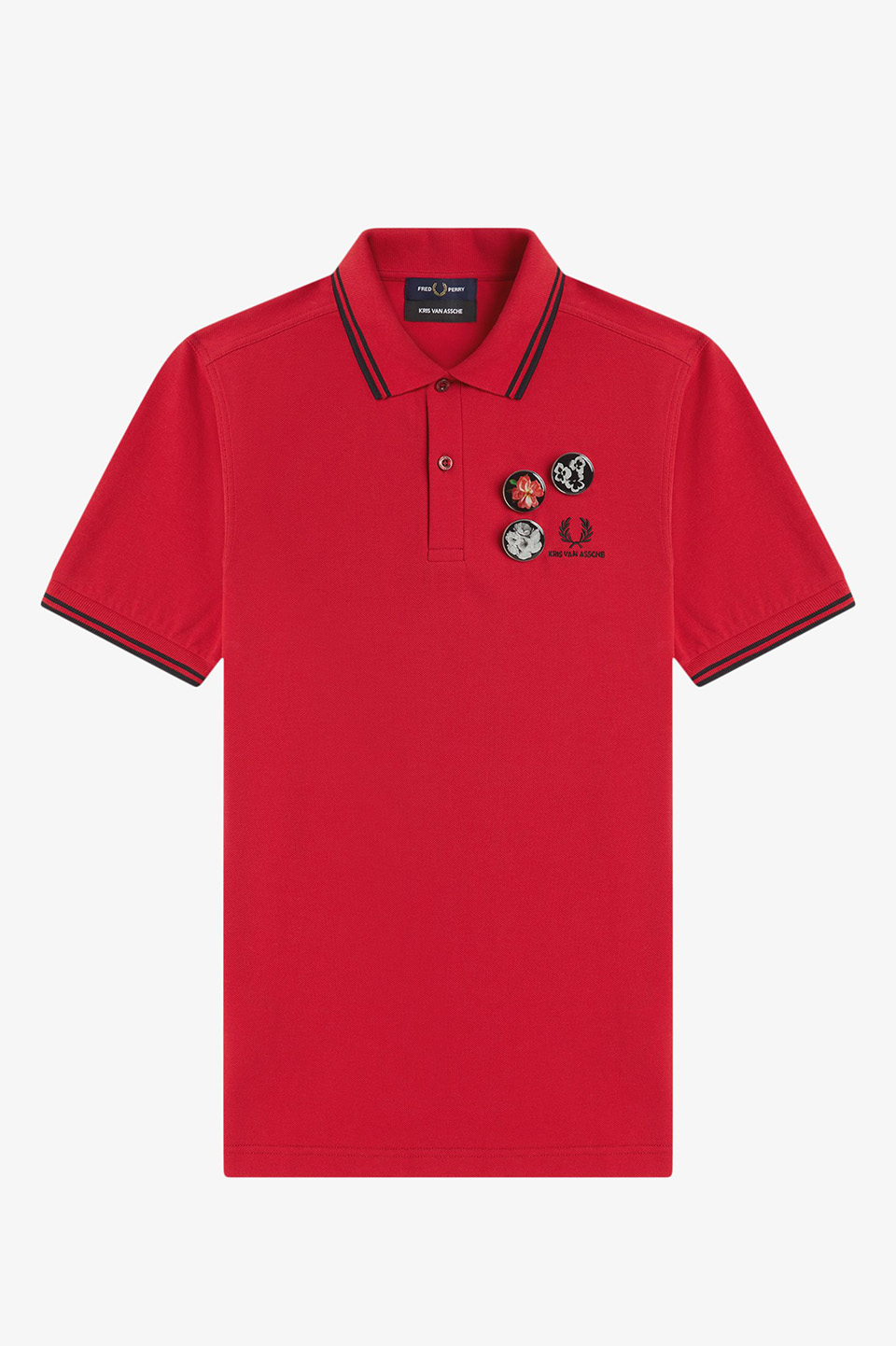 Kris Van Assche Fred Perry Shirt(S 45A：KVA RED): | FRED PERRY