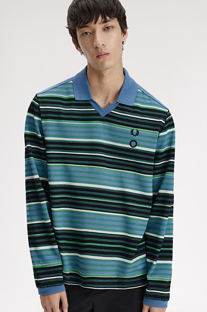 Craig Green Overprint Long Sleeve Polo Shirt