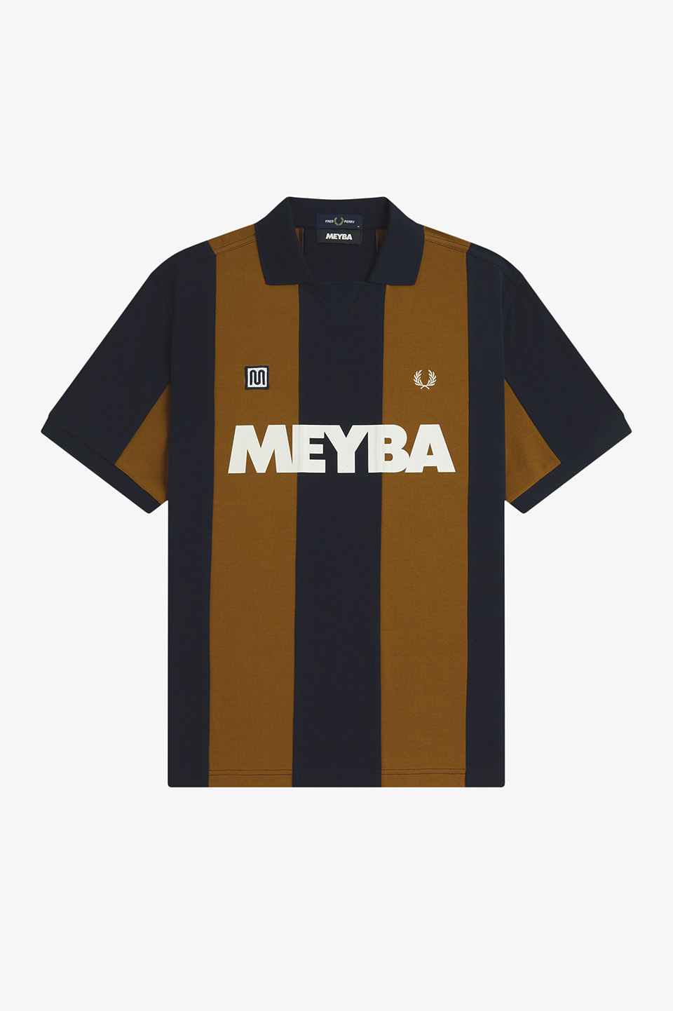 Meyba Cut And Sew Polo Shirt 608:NAVY M