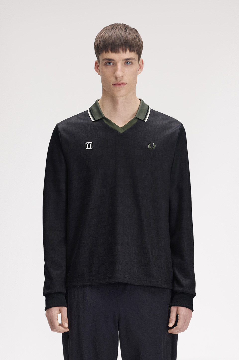 Meyba Printed Ls Polo Shirt