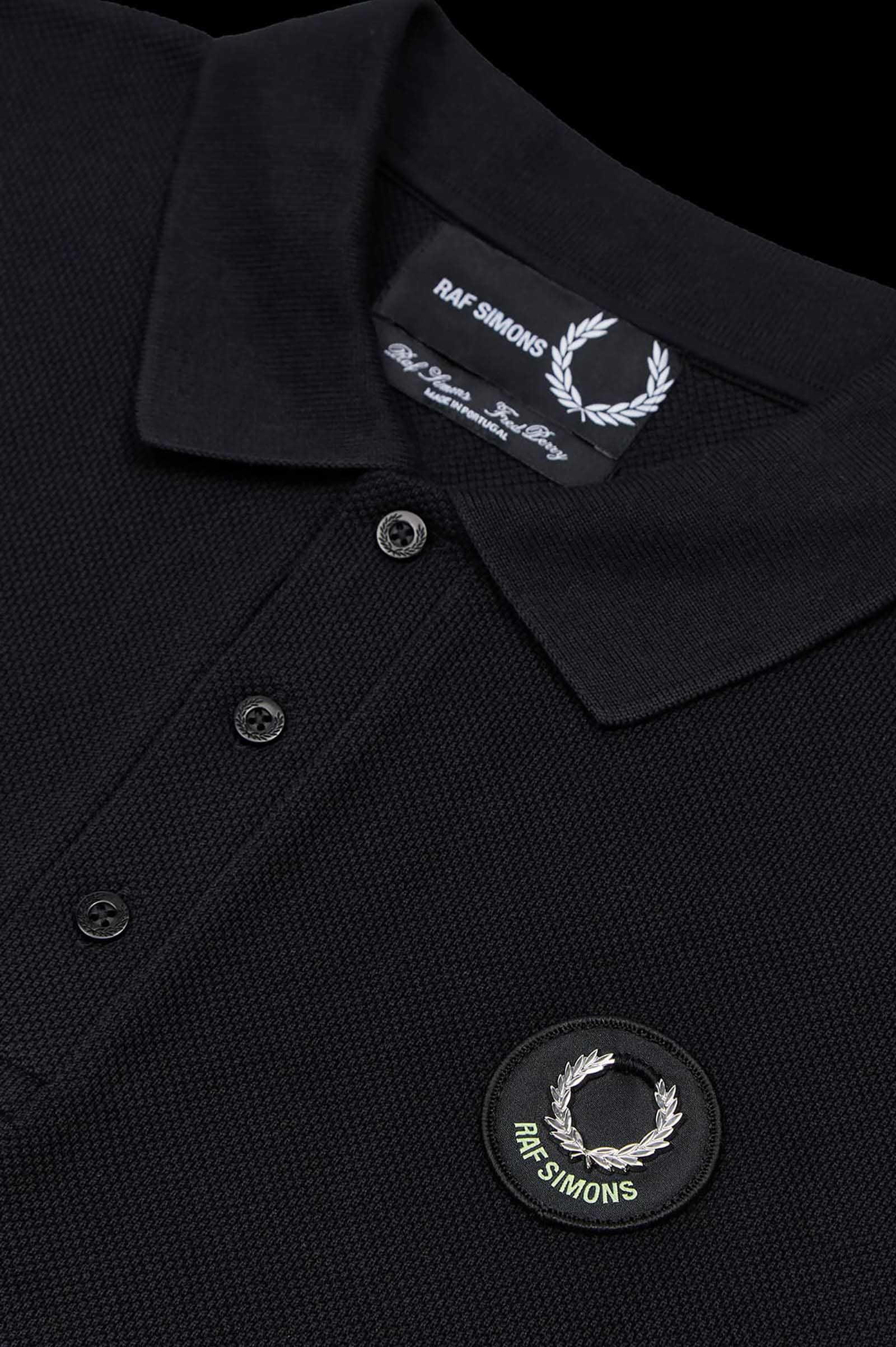 Raf Simons Oversized Printed Polo Shirt(S 102：BLACK): | FRED