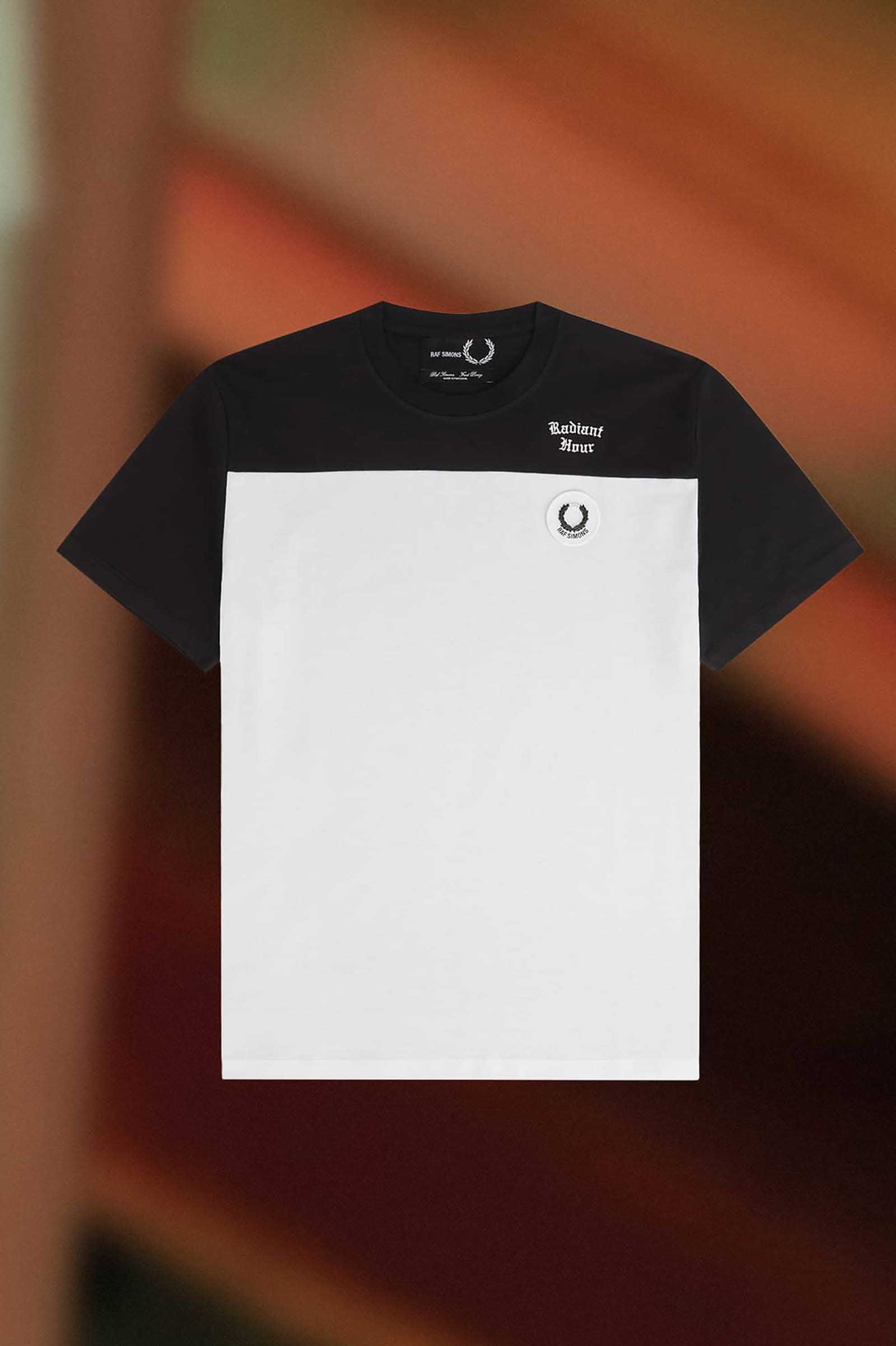 Raf Simons Contrast Panel T-Shirt(S 102：BLACK): | FRED PERRY