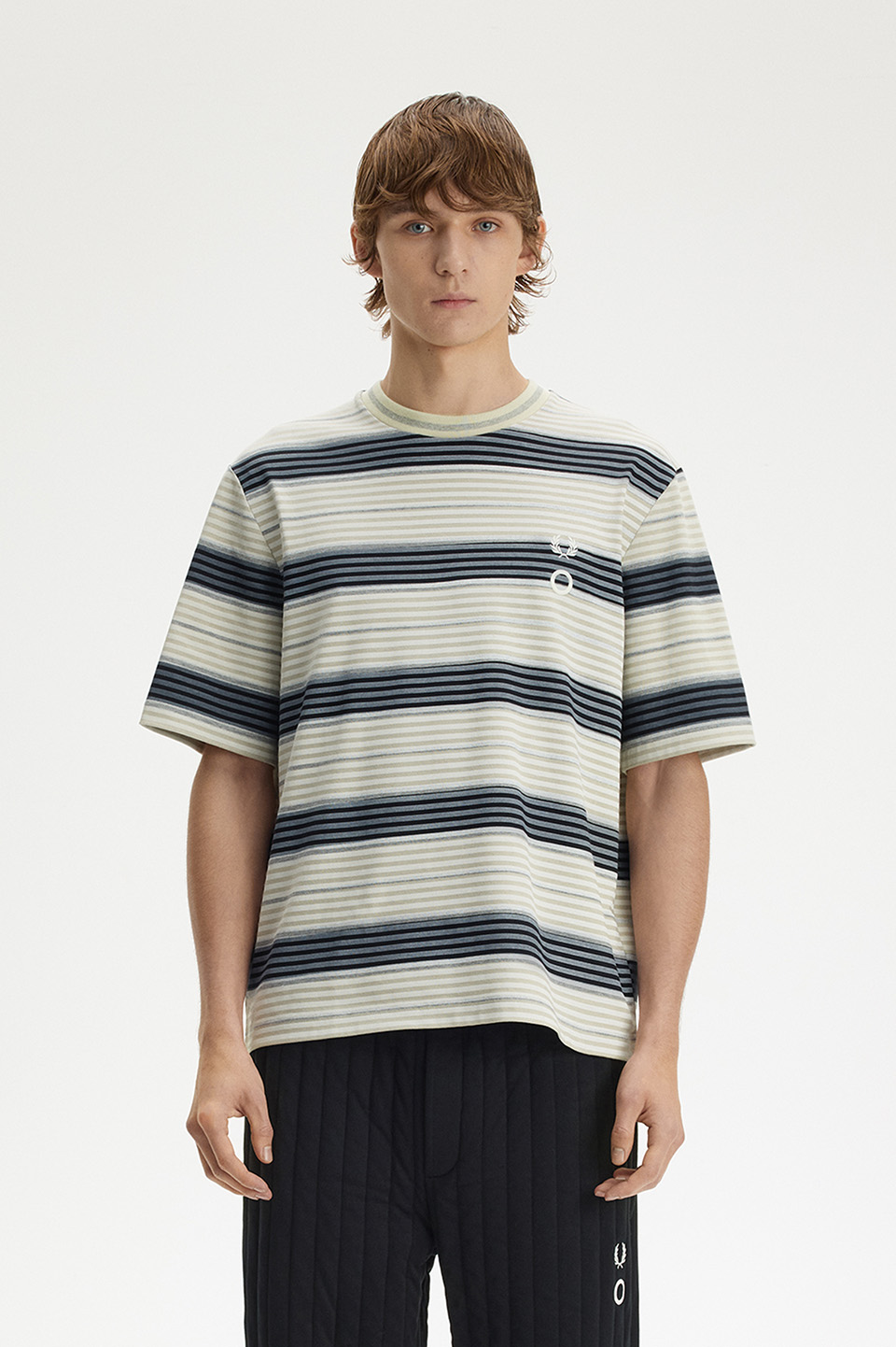 Striped Overprint T-Shirt