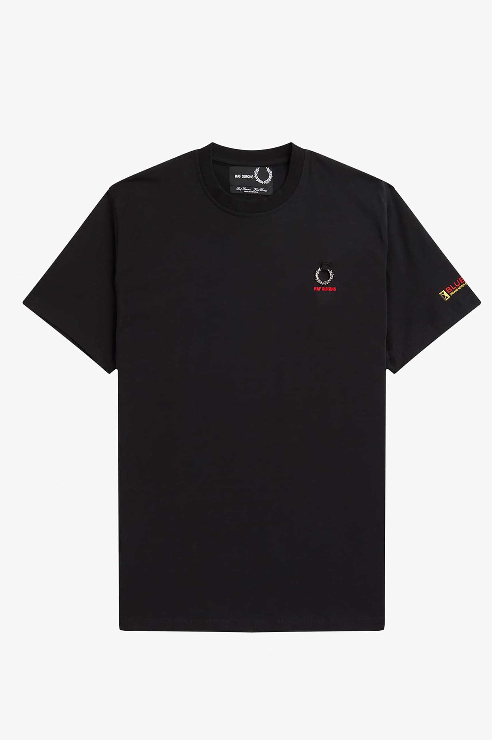 Raf Simons Printed Sleeve T-Shirt(S 102：BLACK): | FRED PERRY
