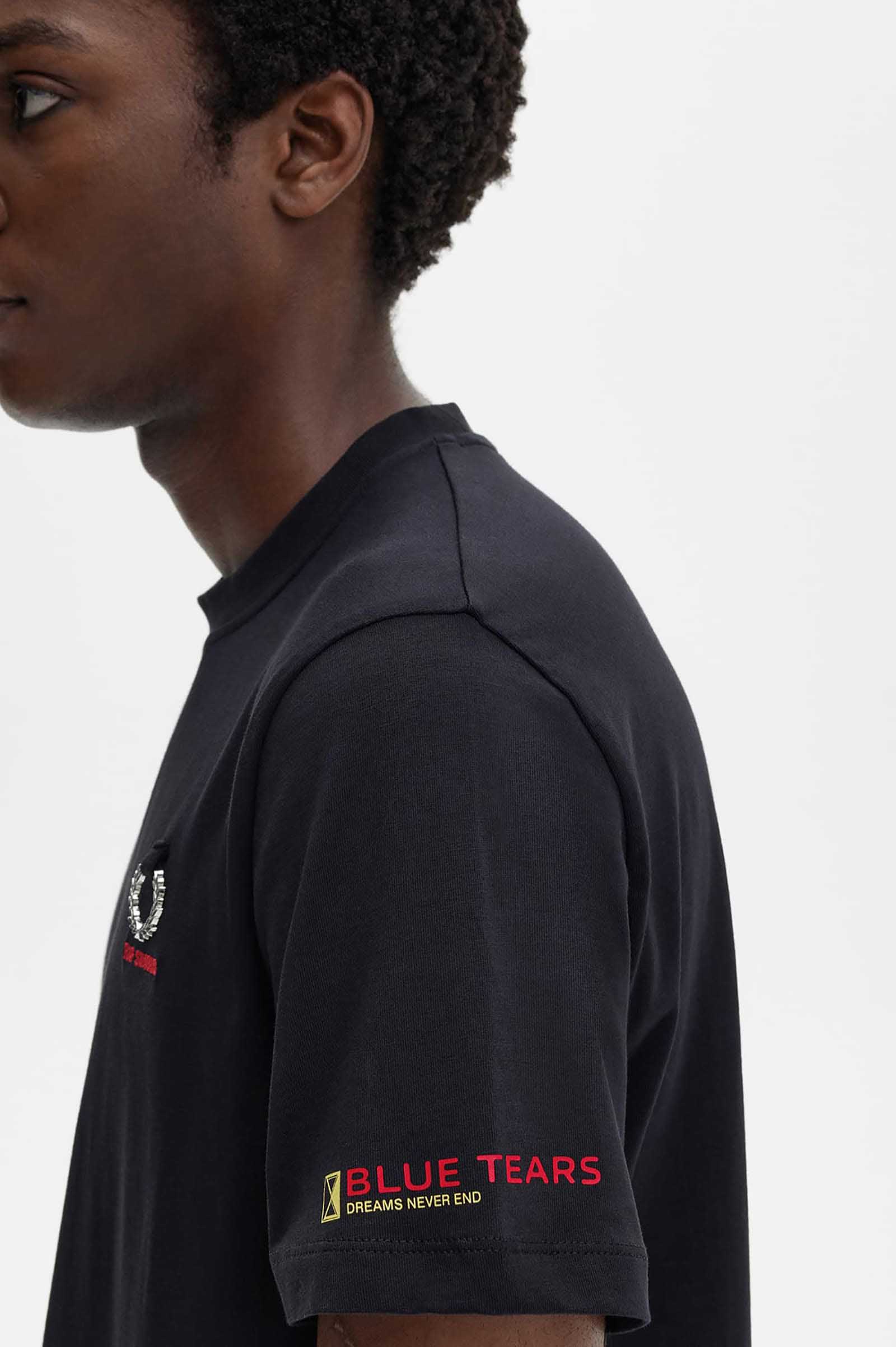 Raf Simons Printed Sleeve T-Shirt(S 102：BLACK): | FRED PERRY