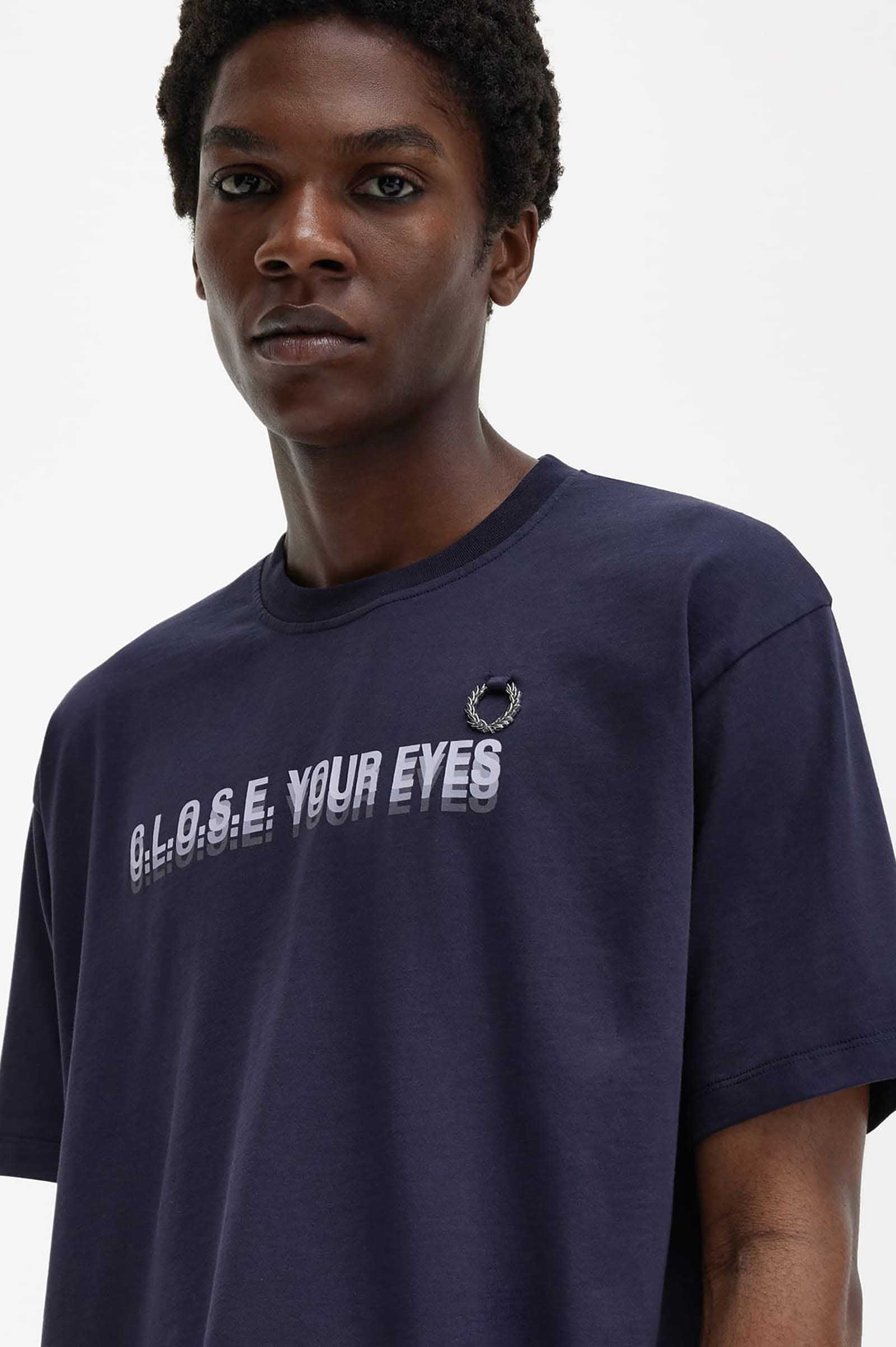 Raf Simons Printed T-Shirt(S B64：NAVY BLUE): | FRED PERRY JAPAN ...