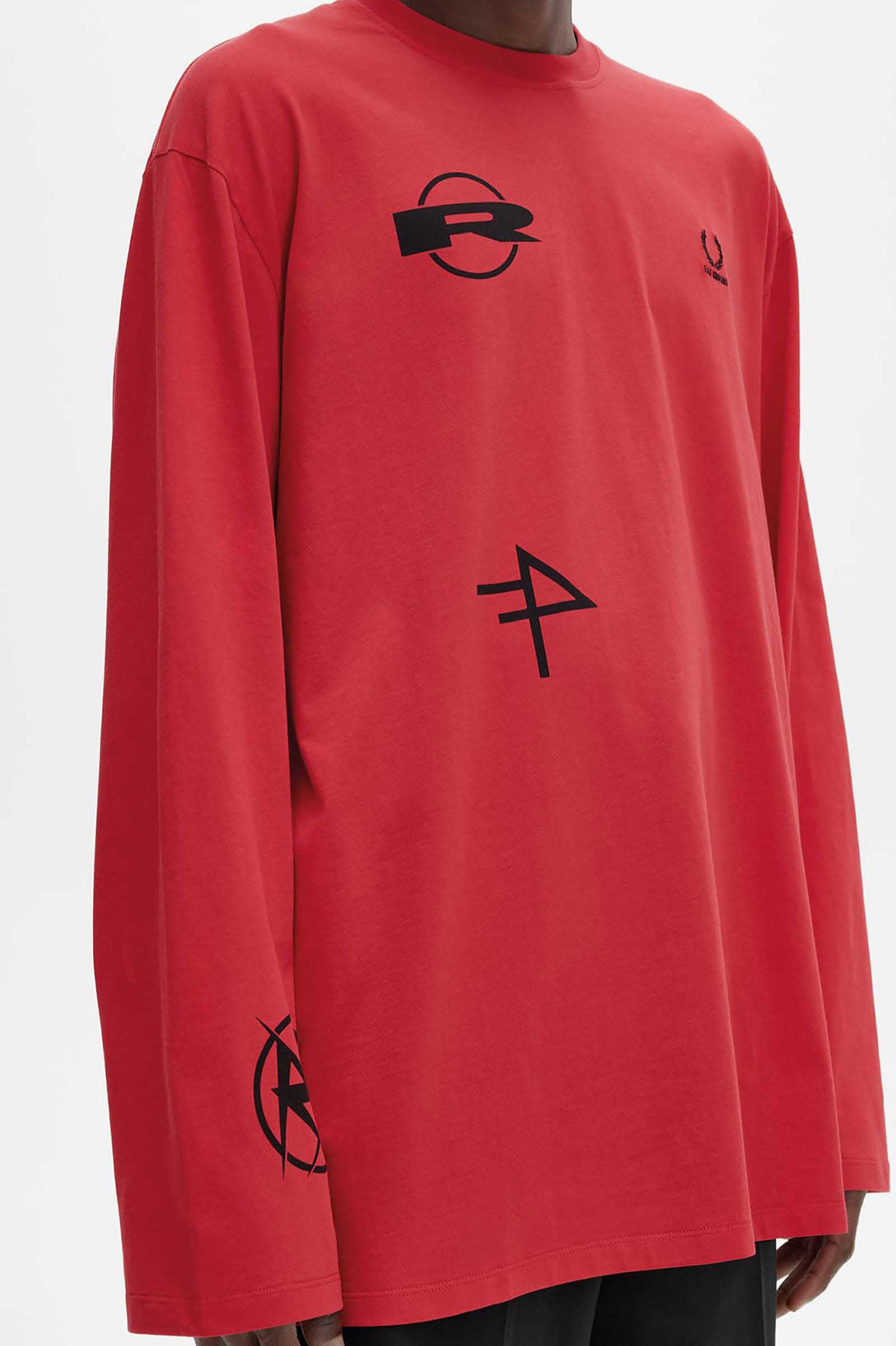 Raf Simons Printed Long Sleeve T-Shirt(S G74：GOJI BERRY): | FRED