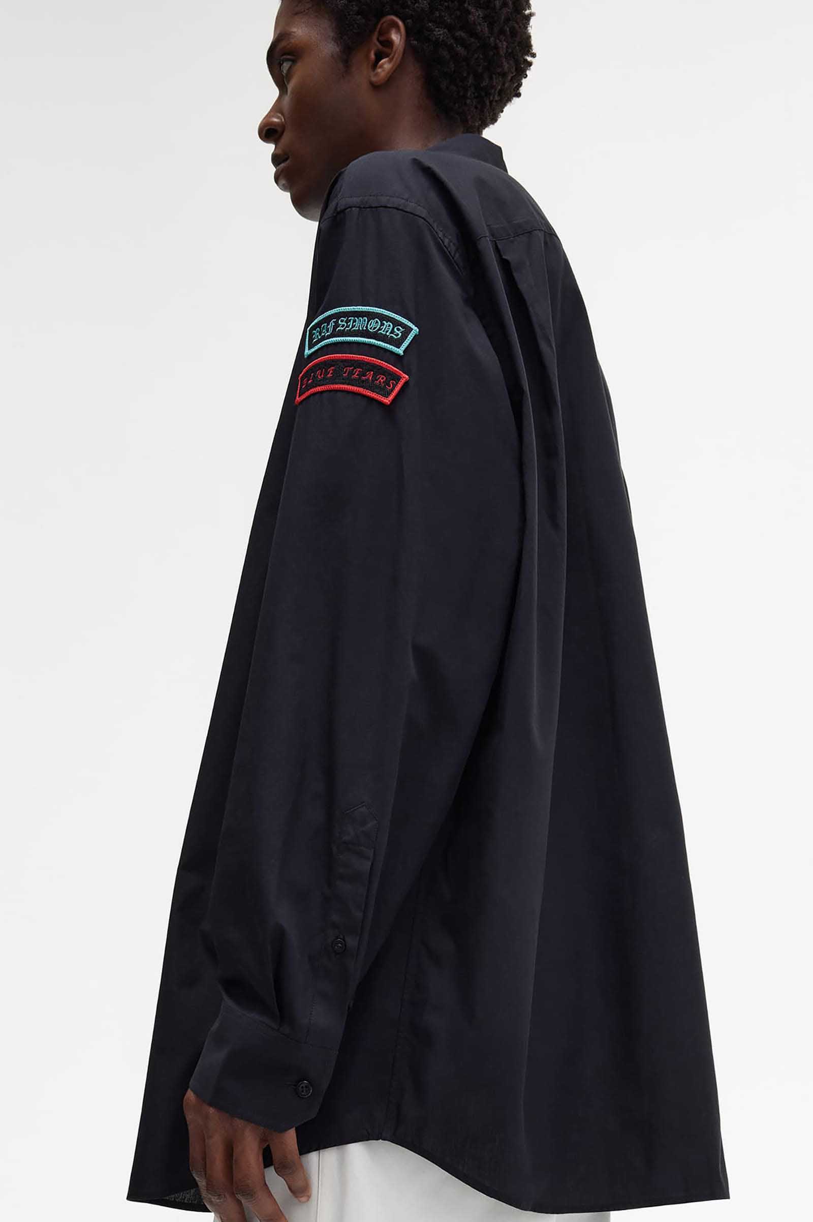 Raf Simons Patched Oversized Shirt(S 102：BLACK): FRED PERRY JAPAN  フレッドペリー日本公式サイト