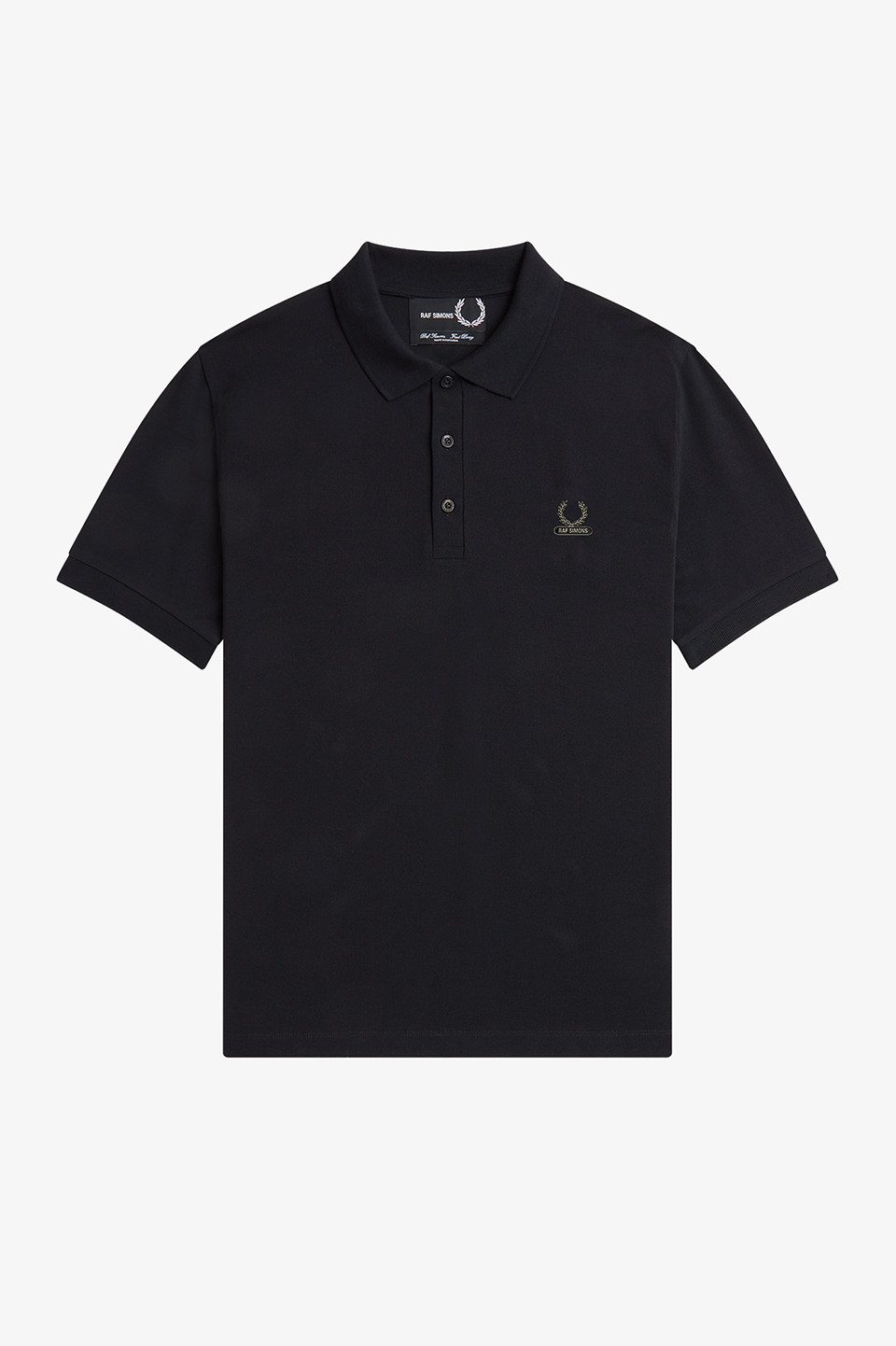 Raf Simons Enamel Pin Polo Shirt(S 102：BLACK): | FRED PERRY JAPAN 