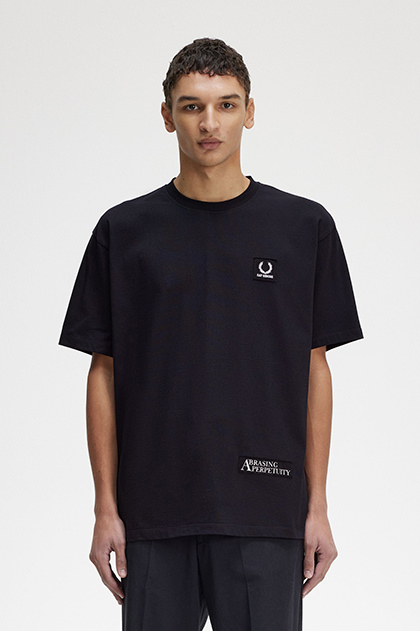 Raf Simons Printed Patch Relaxed T-Shirt(M 102：BLACK): | FRED