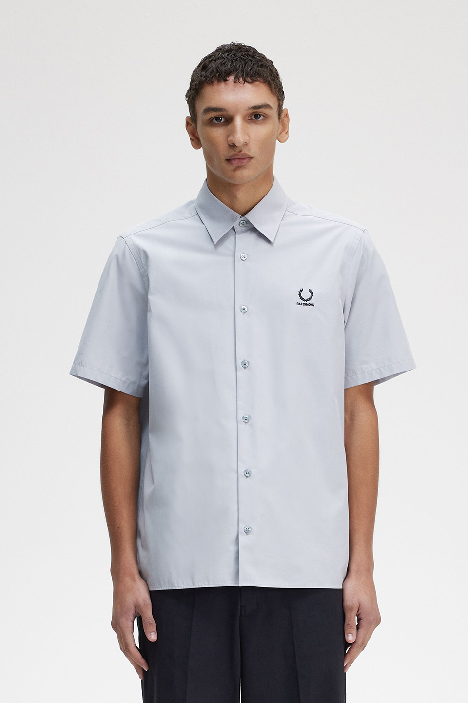 Raf Simons Embroidered Short Sleeve Shirt(M S42：ECLIPSE): | FRED 