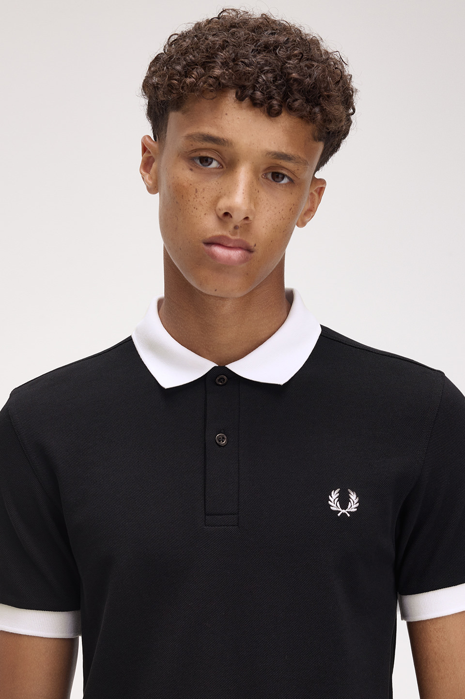 Mastermind Plain Polo Shirt(M 102：BLACK): | FRED PERRY