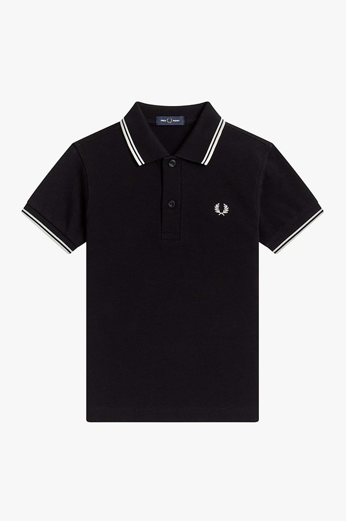 Kids Twin Tipped Shirt(2-3 102：BLACK): | FRED PERRY JAPAN 