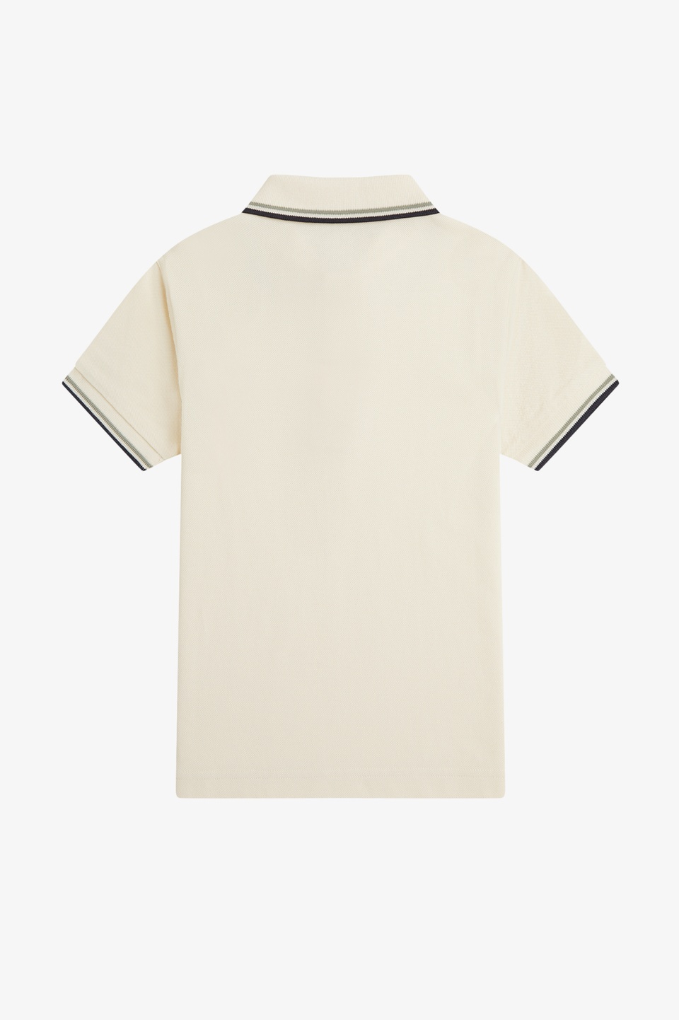 Twin Tipped Fred Perry Shirt 68C:ECRU / SEAGRASS / AIRFORCE 2-3