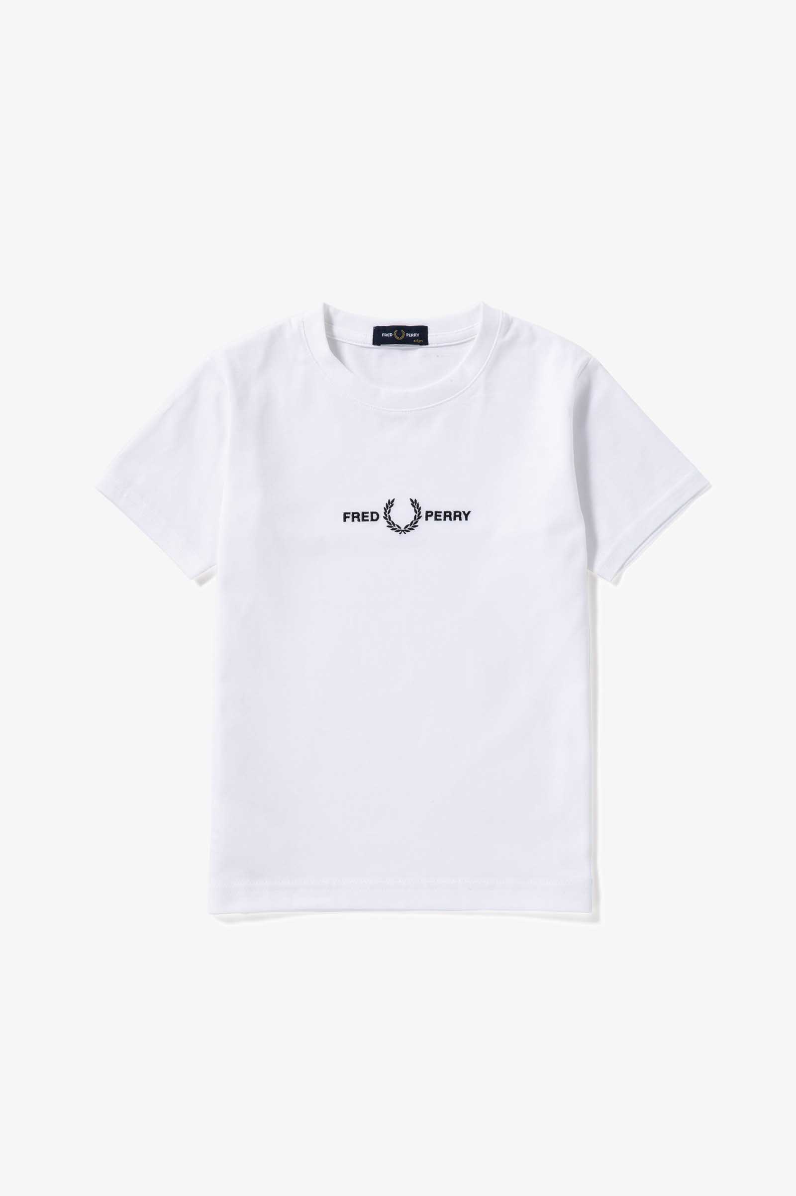 Kids Embroidered T-Shirt(2-3 100：WHITE): | FRED PERRY JAPAN