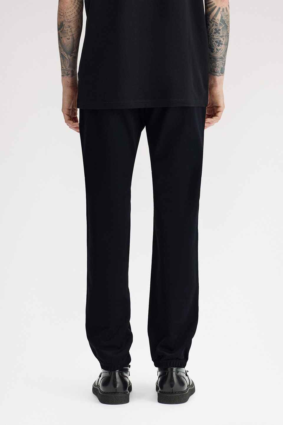 Stripe Tape Track Pants(S 90A：BLACK / CHAMPAGNE): | FRED PERRY