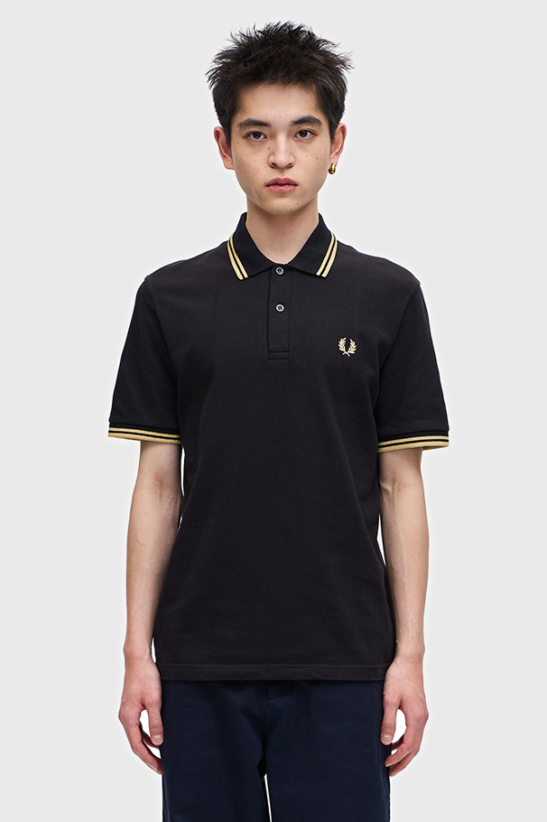 The Fred Perry Shirt - M2(36 157：BLACK / CHAMP / CHAMP