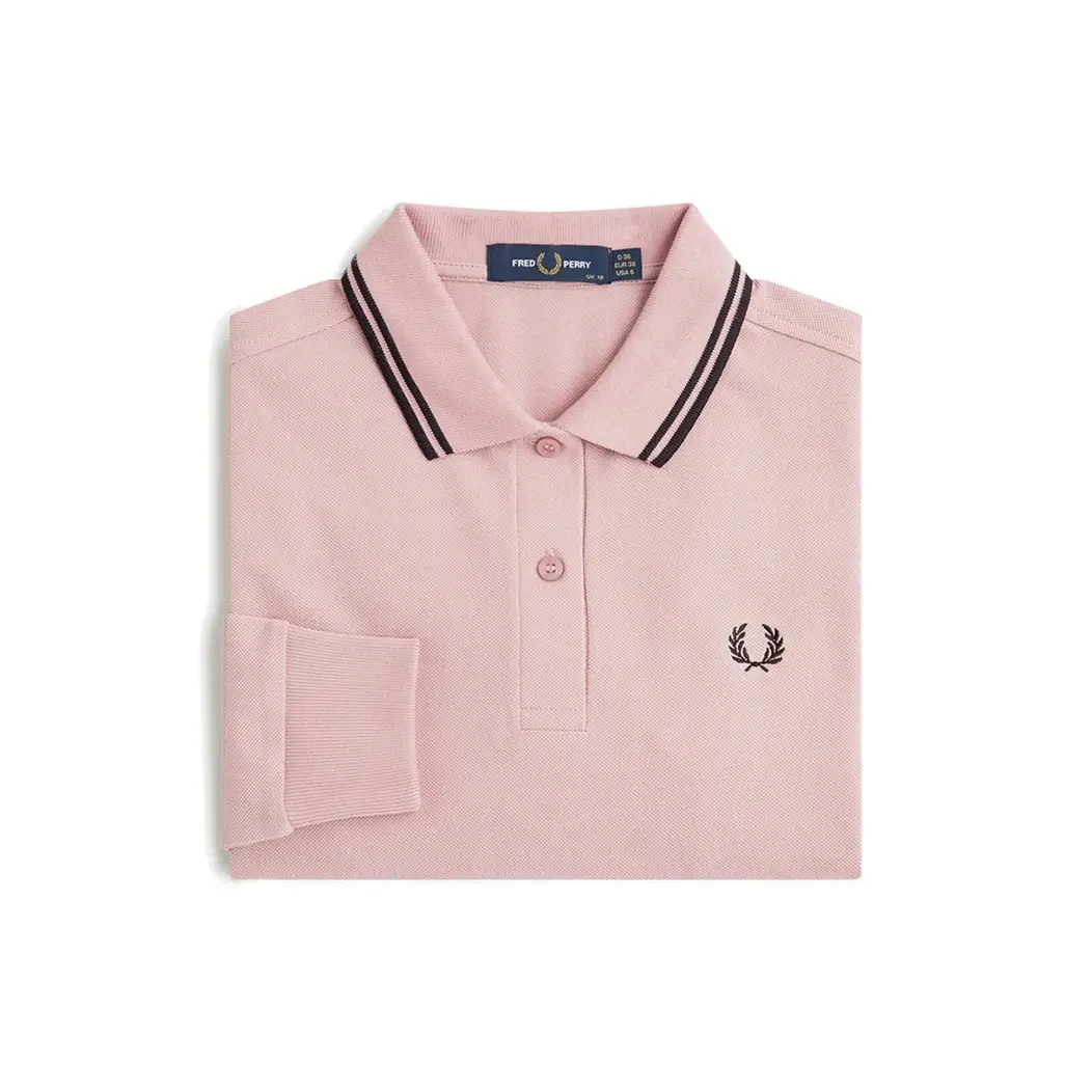 FRED PERRY フレッドペリー ポロシャツ 長袖 ピンク カラー/ピンク | FRED PERRY JAPAN | フレッドペリー日本公式サイト