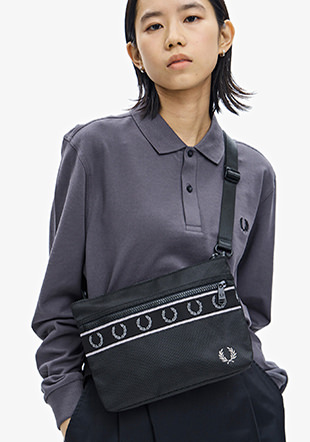 Contrast Tape Sacoche Bag