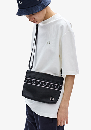 Contrast Tape Sacoche Bag