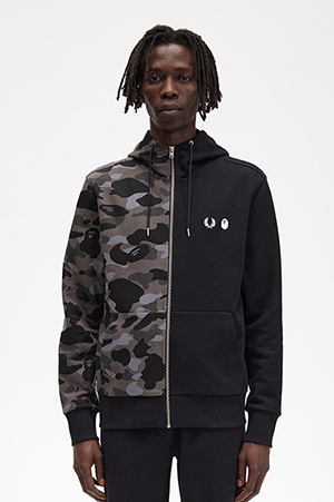 A BATHING APE® Half & Half Zip Through Hood